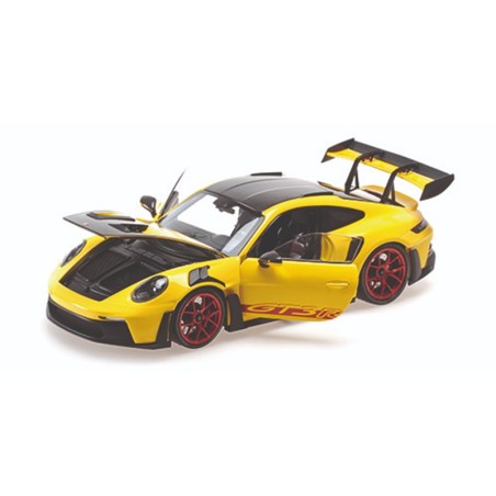 Porsche 992 GT3 RS 2024 Yellow Weissach package (red weels)