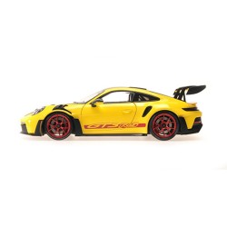 Porsche 992 GT3 RS 2024 Yellow Weissach package (red weels)