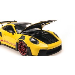 Porsche 992 GT3 RS 2024 Yellow Weissach package (red weels)