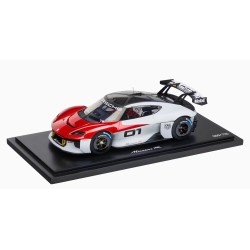 Porsche Mission R No.01 (red-white) met vitrine