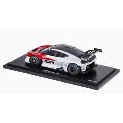 Porsche Mission R No.01 (red-white) met vitrine