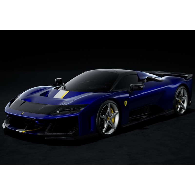 Ferrari F80 carbon optional (Electric Blue) silver wheels